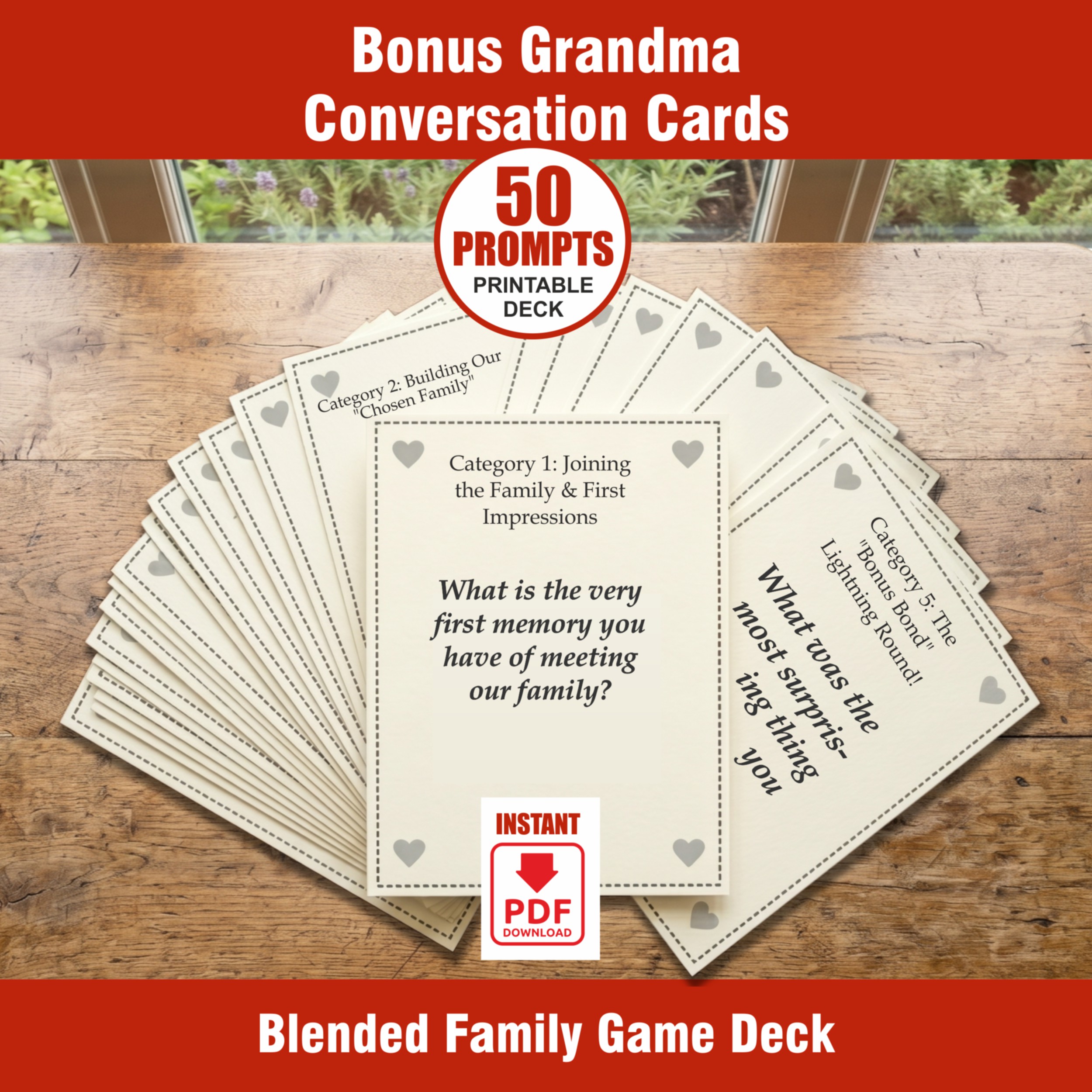 Bonus Grandma Conversation Cards